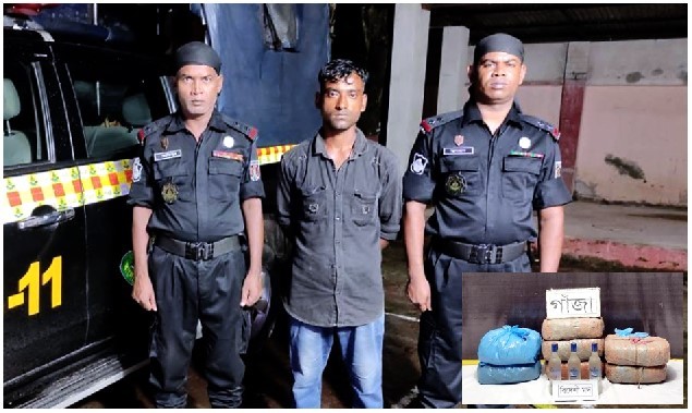 কুমিল্লায় গাঁজা ও বিদেশী মদসহ একজন মাদক ব্যবসায়ী গ্রেফতার